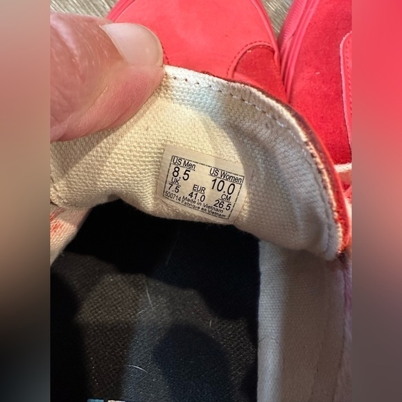 VANS Bold Ni LX Nubuck Suede Racing Red Chili Pepper Ultracush - Picture 13 of 13